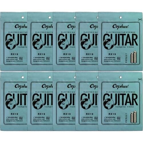 Orphee 10 Set 6Pcs/Set Guitar String RX19 Nickel Alloy String Super Light Electric Guitar Strings