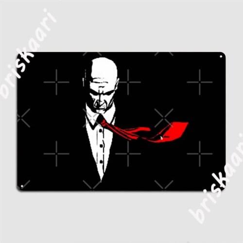 Best Selling 47 Agent Hitman Metal Signs Living Room Wall Decor Cinema Living Room Funny Tin sign Posters