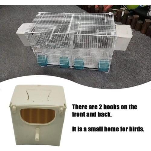 Bird Nest Box Bird Cage Mount Nesting Box Plastic Parakeet House Breeding Mating Box For Budgie Lovebirds Cockatiel Parrot Pet