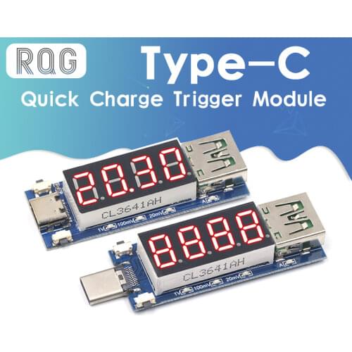 Type-C PD decoy module Quick charge trigger module DC digital display voltage ampere meter Test instrument Support PD2.0 PD3.0