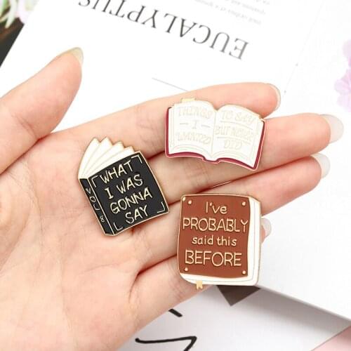 Newest books Enamel Brooch Open book I love reading Lapel Pin Romance novel Bookworm Custom Badge Jewelry gifts for friends