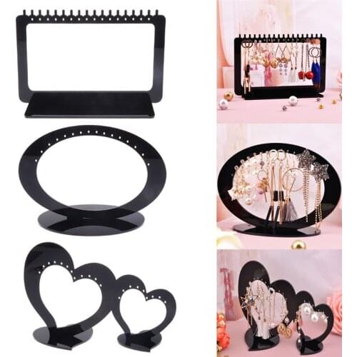 Jewelry Stand Fashion Acrylic Simple Jewelry Earring Display Stand Necklace Bracelet Ear Clip Hanger Combination Hanging Rack
