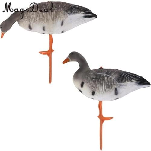 MagiDeal Lifelike Portable Full Body Goose Shooting Hunting Decoy Lawn Ornaments Garden Decors Hunter Greenhand Gear