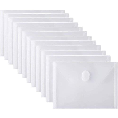 10PCS/Set 14x19 cm See Through Transparent File Folders Plastic Storage Bags For Cutting Dies Stamps Stencils Organizer Holders