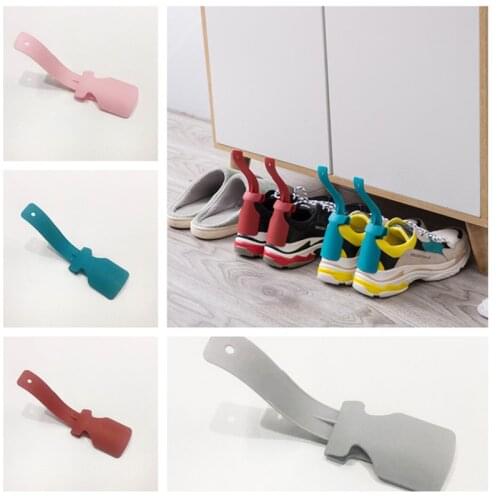 1PC Portable Lazy Unisex Wear Shoe Horn Helper Shoehorn Shoe Easy on And Off Shoe Sturdy Slip Aid Shoespooner Shoes Lifter Tool