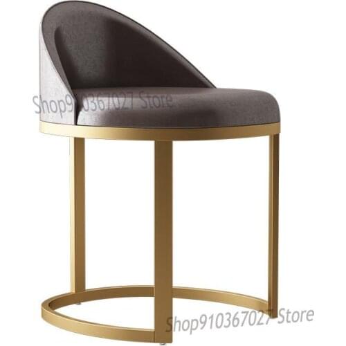 Nordic Dressing Table Stool Bedroom Light Luxury Dressing Stool Backrest Modern Minimalist Makeup Chair Net Red Ins Chair