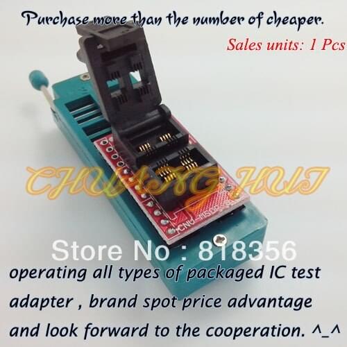 SOT-8/SOT-8L Programmer Adapter 2.9mm/5.5mm Pitch: 0.65mm (Two placement/Flip test seat)