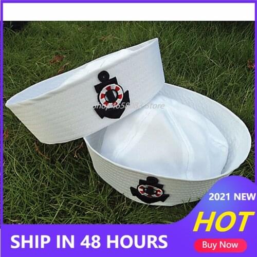 Navy Hat Cap Sailor Hat Stage Performance Cap Sailor With Anchor Fancy Dress Accessory By Adult Child Military Hats