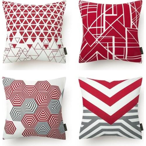 HOT SALES Geometry Line Cushion Cover Throw Pillow Case for Home Chair Sofa Decoration Square Pillowcases