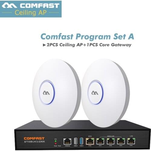 2Pc 300Mbps Wireless AP + 1Pc 880Mhz Core Full Gigabit COMFAST 802.11b/g/n QCA9531 Wifi Access Point CPE CF-E320N-V2.0 CF-AC100