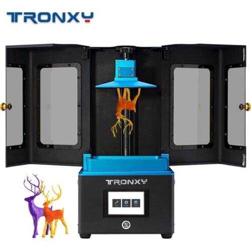 Tronxy UV Resin 3D Printer High Precision LCD Light Curing 3D Printer with 3.5 Inch Touchscreen 2K Screen Support Off-line Print