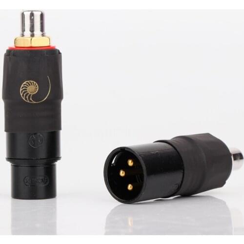 4Pieces Yter XLR 3 Pin Female to RCA Male Audio Jack Adapter Plug Connector RCA Phono Male Plug Audio Interconnects XLR to RCA