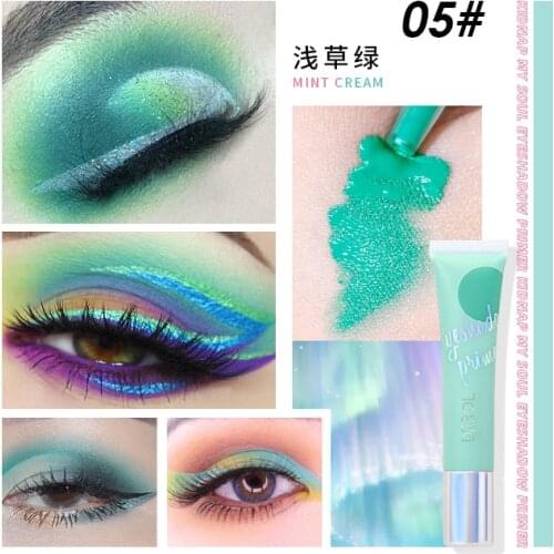 6-Color Eyeshadow Primer Cream Fashion Eye Makeup Waterproof Long-Lasting Eyelid Primer Quick-Drying Women Eye Base Cosmetics