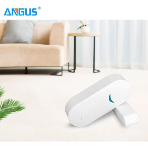 Angus Wireless 433MHz Smart Window Door Sensor Detector Home Burglar Alarm System 2 Years Standby for Large House Security