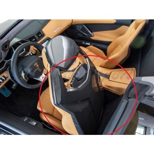 Car Accessories Dry Carbon Fiber Interior Trim Fit For 2011-2014 Aventador LP700 Seat Back Cover Car-styling