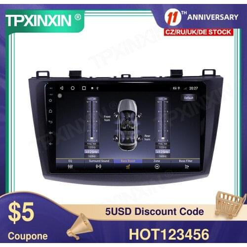 For Mazda 3 2 2009-2013 6+128G Android 10.0 Car Multimedia Player GPS Navigation Head Unit Auto Radio Audio Stereo Tape Recorder
