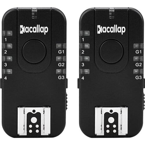 KACALLAP G650C 2.4G Wireless Radio Flash Trigger Transmitter + Receiver Set for Canon Camera Studio Speedlite Flash