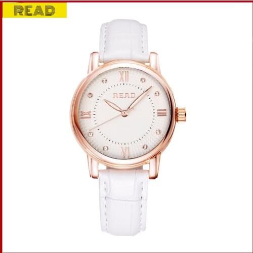 Fashion Simple Women Watches Stainless Steel watch Quartz Movement Cow Leather Strap Waterproof round Clock watches for women