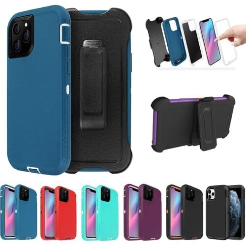 Case for iPhone 11 12 Pro Max mini Rubber Hybrid Heavy Defend Shockproof Case For iPhone 6 6S 7 8 Plus X XS Max XR SE2 Cover Bag