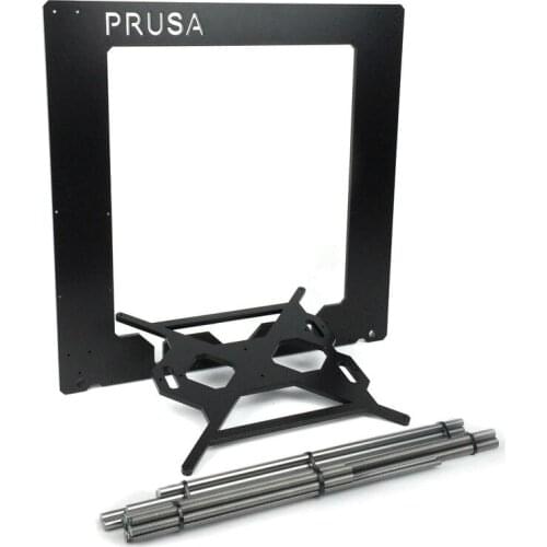 3d Printer Parts Black Color 6mm Aluminium Frame with Threaded / Smooth Rod Kit For RepRap Prusa i3 DIY 3D Printer