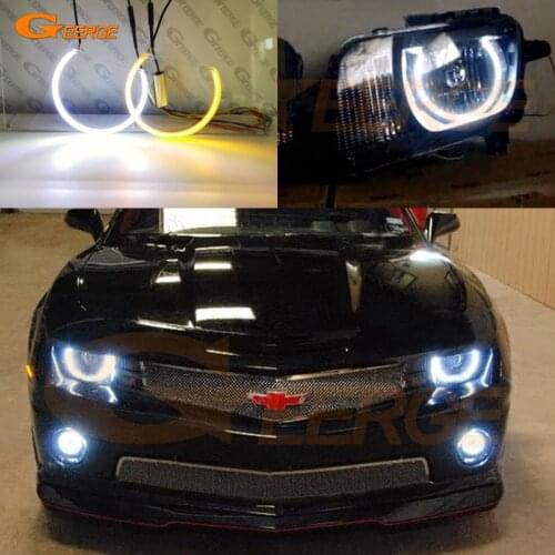 For Chevrolet Chevy Camaro 2009 2010 2011 2012 2013 Ultra bright SMD LED Angel Eyes halo rings kit Day Light Car Accessories