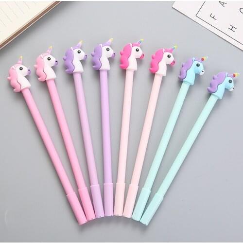 Hot Sale Lovely Unicorn Gel Pen Black Ink High-quality Cute School Office Supply Gift Stationery Escolar