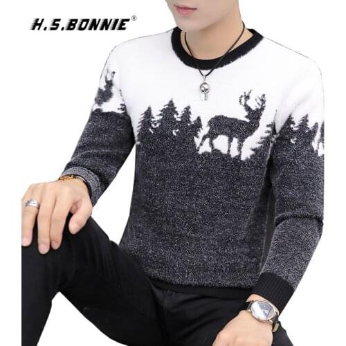 H.S.BONNIE Men's Knitted Pullovers