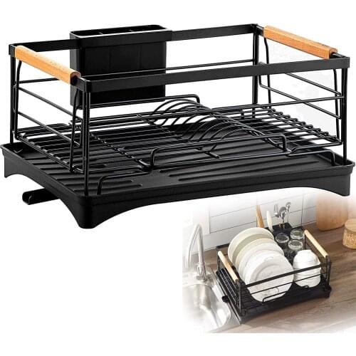 Kitchen Dish Drainer Dish Rack Dish Drying Rack Stainless Steel Rust-Resistance with Full-Mesh Storage rack Kitchen Countertop