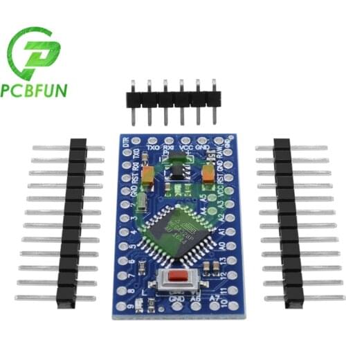 For Arduino Pro Mini Atmega328P Motherboard DC input 3.3V 12V ATmega328 8MHz Support Auto-reset On board Power and Status LEDs