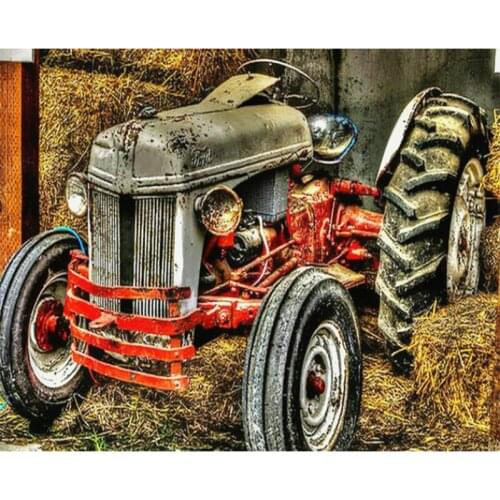 Landscape tractor DIY Painting By Numbers Modern Wall Art Picture Acrylic Coloring City Paint On Canvas For Home Decors Artwork