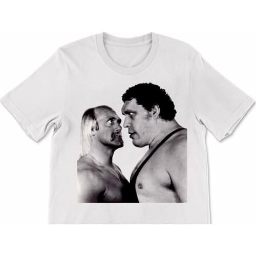 New Hulk Hogan Andre Short Sleeve White All Size Unisex Tee Shirt FT038