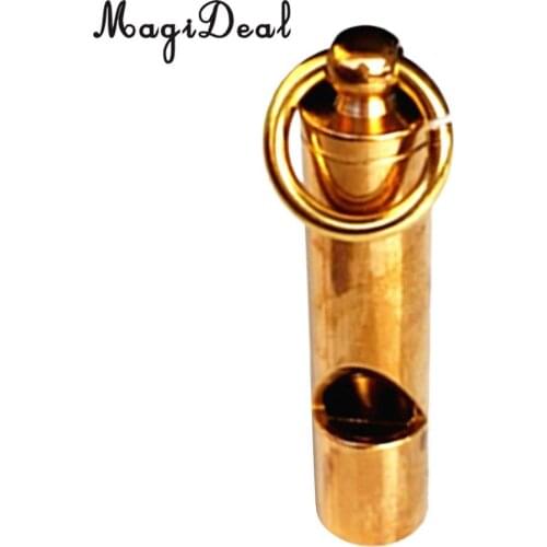 MagiDeal New Portable Solid Brass Whistle for Scuba Diving Camping Hiking Outdoor Sports for Kayak Water Sport Rescue Survival