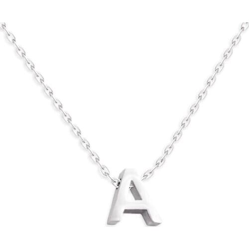 Initial Letter Necklace For Women Tiny A-Z Necklaces Cute Stainless Steel Pendant Necklaces Jewelry Gifts for the new year