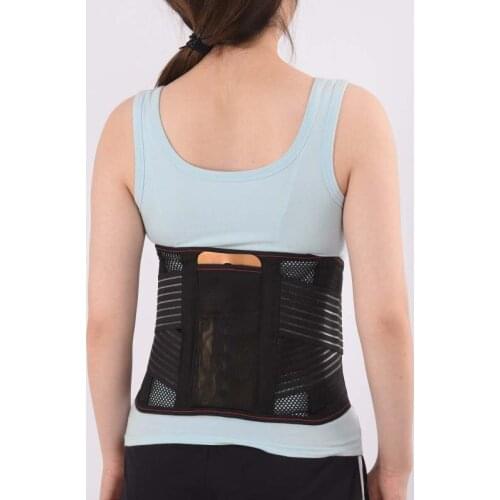 Waist Lumbar Support Belt With Self Heating Pad Orthopedic Medical Strain Pain Relief Corset For Back Spine Decompression Brace
