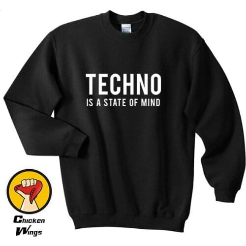 Techno Is A State Of Mind Shirt Tumblr Sweatshirt Unisex More Colors XS - 2XL