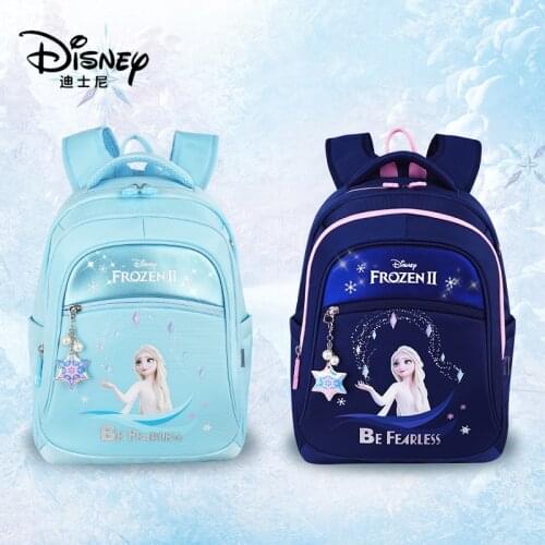 Disney Frozen Princess Girl Backpack Large Capacity Elsa Fashion Waterproof Fashion Student Schoolbags