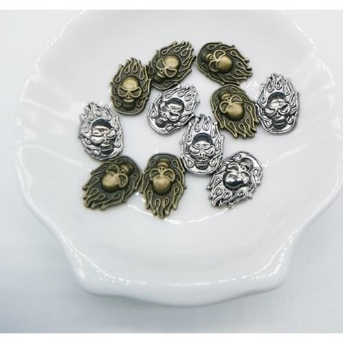 Skull Studs Hot-fix Loose Rhinestones Gun Metal/Bronze Punk Rivet Garment Accessories New Style Skull Rivet Felt Decoration