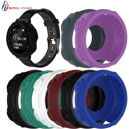 Replacement Smart Protector Case Silicone Skin Protective Case Cover 8 Colors for Garmin Forerunner 235 735XT Sports Watch