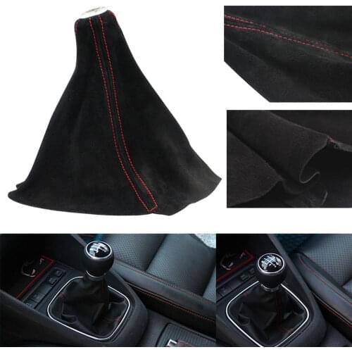 Universal Car Gearstick Gaiter Dust Cover Frosted Leather Shift Knob Boot Sleeve Car Accessories Interior Accessories