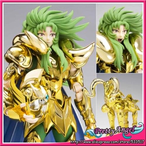 Japanese Anime Original Bandai Saint Seiya Saint Cloth Myth EX Aries Shion Holy War Version Action Figure