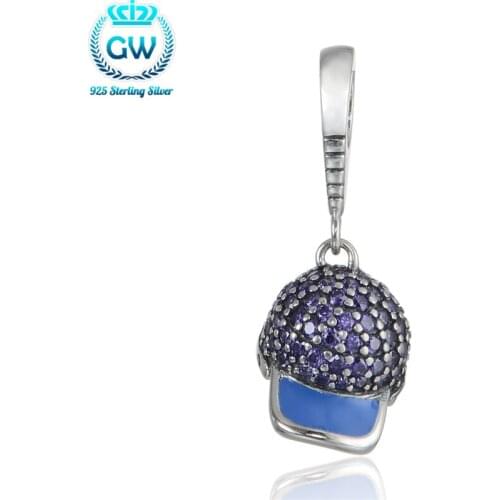 Silver 925 Jewelry Sports Charms For Charm Bracelets Pave Brand Gw Jewelry Beads & Diy Jewelry Making S348