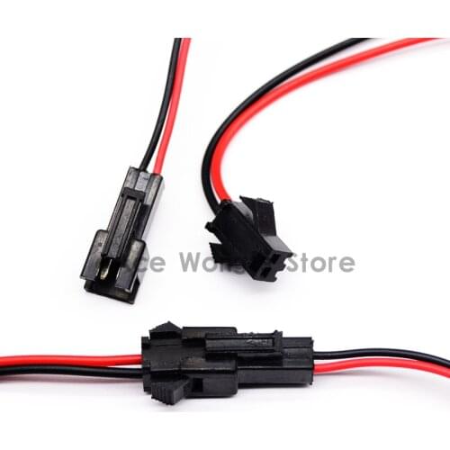 10pairs/lot) 2pin connector 15cm wire single color SMD 5050 3528 3014 5630 LED Strip Strips 2Pin Connector Cable 22AWG