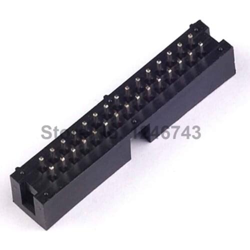 10PCS DC3-30P 30Pins Simple Croissants 2.54mm JTAG Connector JTAG ISP Plug