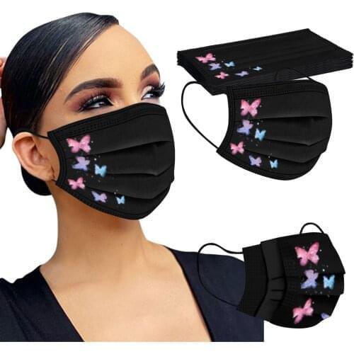 Adult Women Man Disposable Industrial 3Ply Ear Loop 10PC mascarilla Monder Scarf Halloween Cosplay MasK