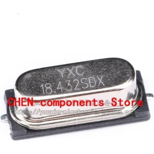 10pcs SMD passive crystal oscillator/HC-49SMD 18.432MHz 20ppm 20PF X49SM18432MSD2SC