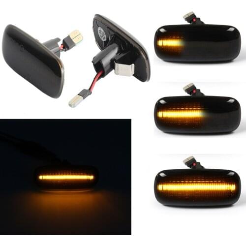 2X LED Dynamic Side Marker Turn Signal Lights Indicator Lamps for Audi A3 S3 8L 2000-2003 A8 D2 1999-2002 TT 8N 2000-2006