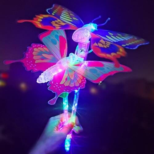 5Pcs Kid Toy Illuminated Glowing Flashing Colorful Fairy Wand Stick Gift Party
