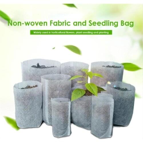 50 pcs/lot biodegradable bags for nursery plant pots for growing vegetable pots for garden cultivation nursery plant 2019