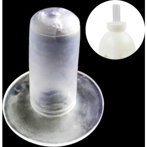 50PCS Wholesale Silicon Nipple For 2L Vertical Type Milking Bottle Drinker Feeding Tools Replace Spare Part Cow Farm Equipment