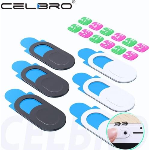 6Pcs Mobile Phone Privacy Sticker WebCam Cover Shutter Magnet Slider Plastic For iPhone Web Laptop PC For iPad Tablet Camera
